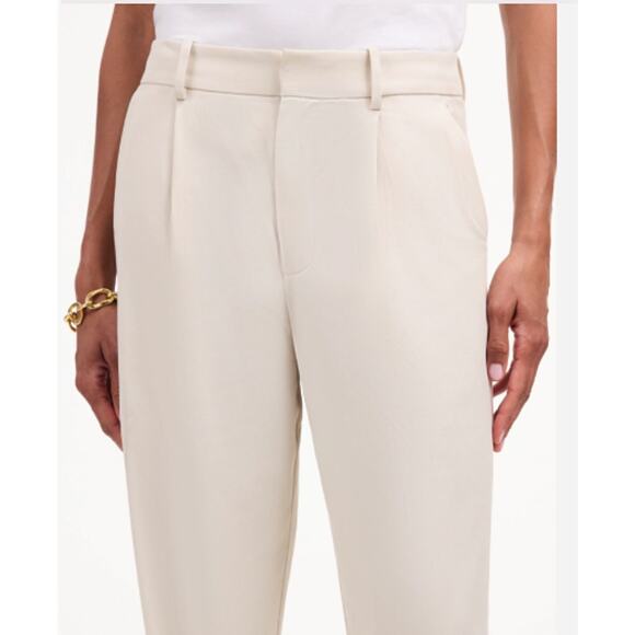Madewell Slouchy Stretch Drapey Twill Trousers in‎ Stone Size 4 - Picture 2 of 11